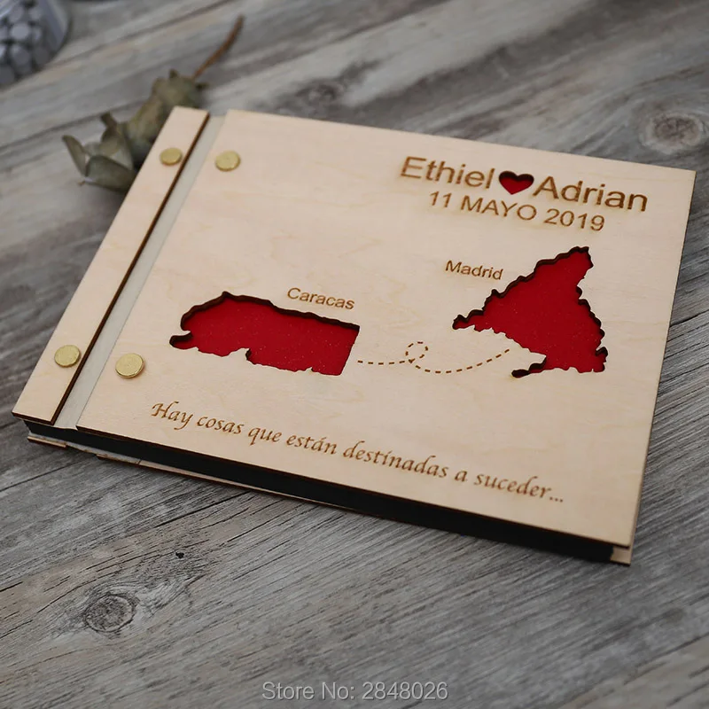 Map engraved wedding guestbook - Custom Star Map 评论和价格