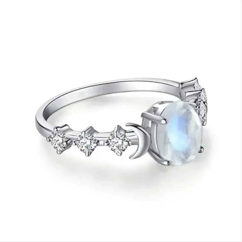 Oval Shaped Moonstone Curved M - Custom Night Sky 评论和价格