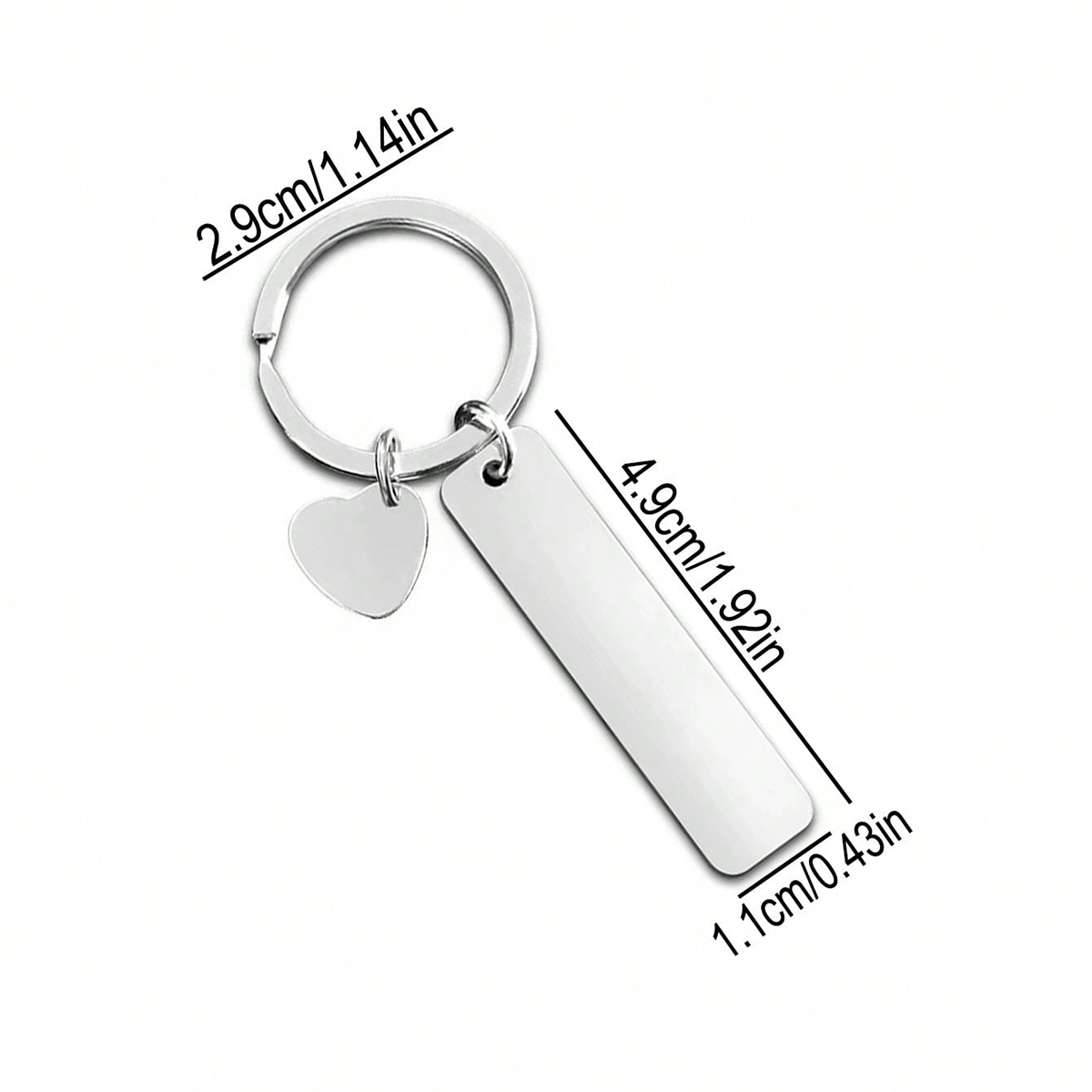 Custom Text Keychain Personali - Initial Ring Custom 评论和价格