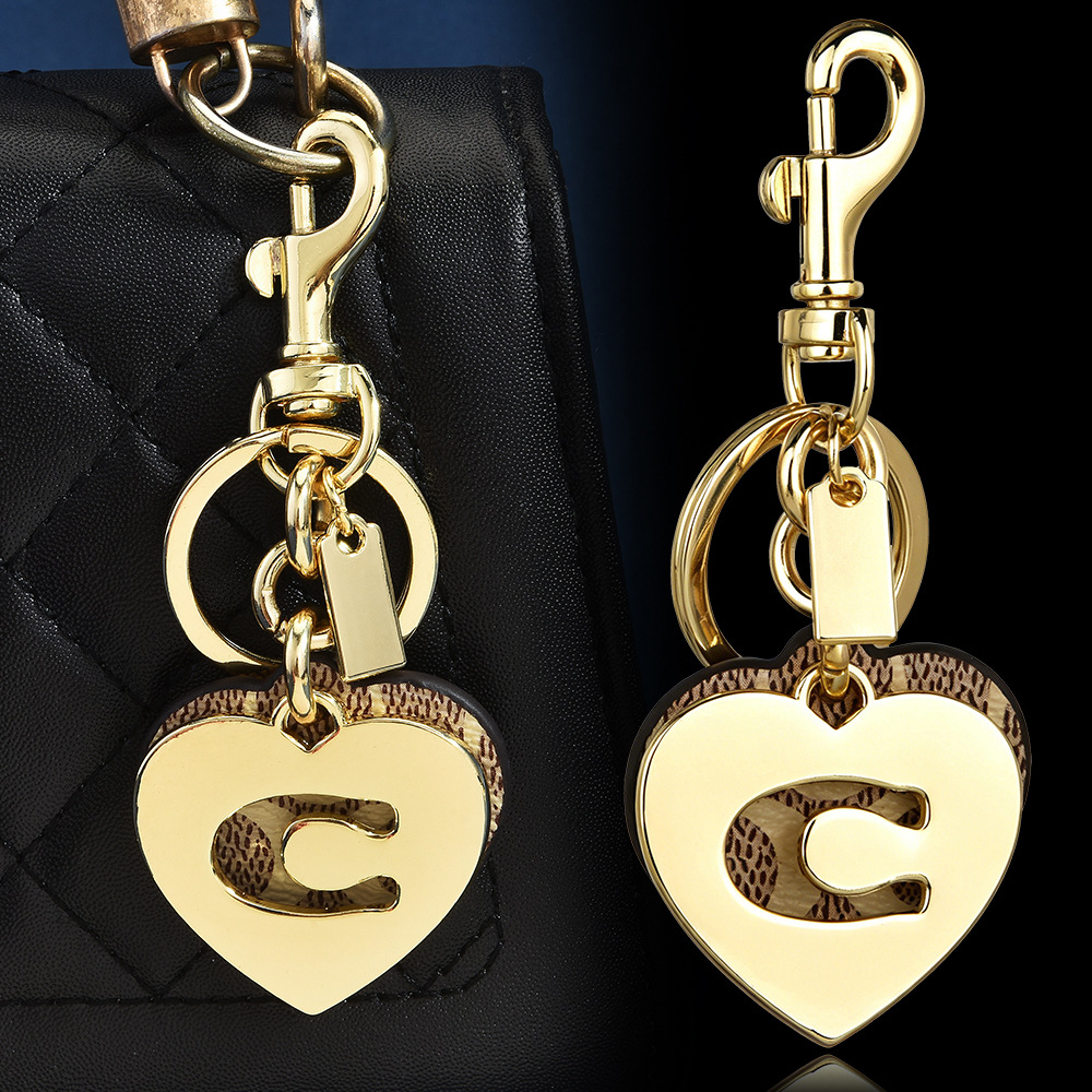 Initial C Monogram Bag Charm K - Monogram Keychain Leather 评论和价格