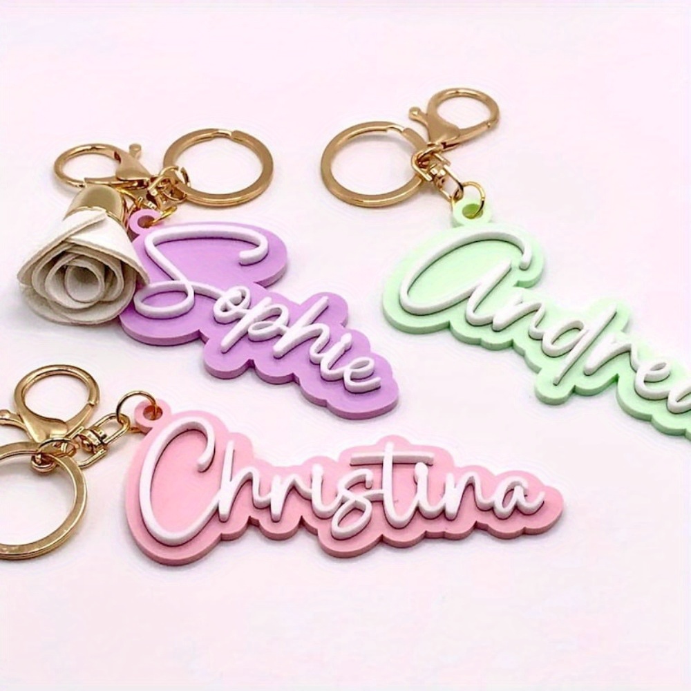 Personalized Custom Name Keych - Initial Ring Custom 评论和价格