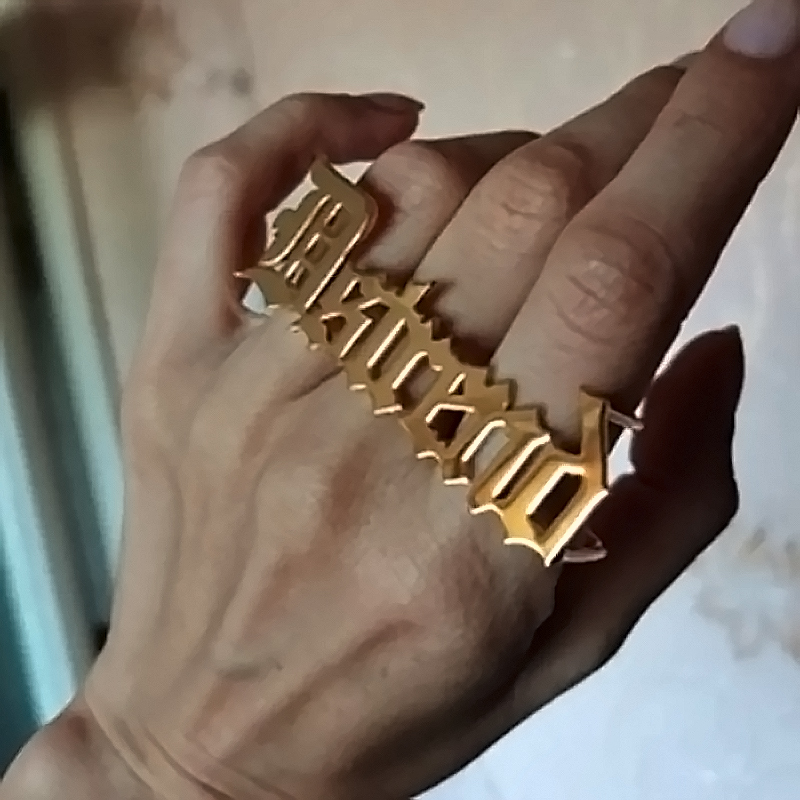 Custom Name Ring for Men Women - Initial Ring Custom 评论和价格