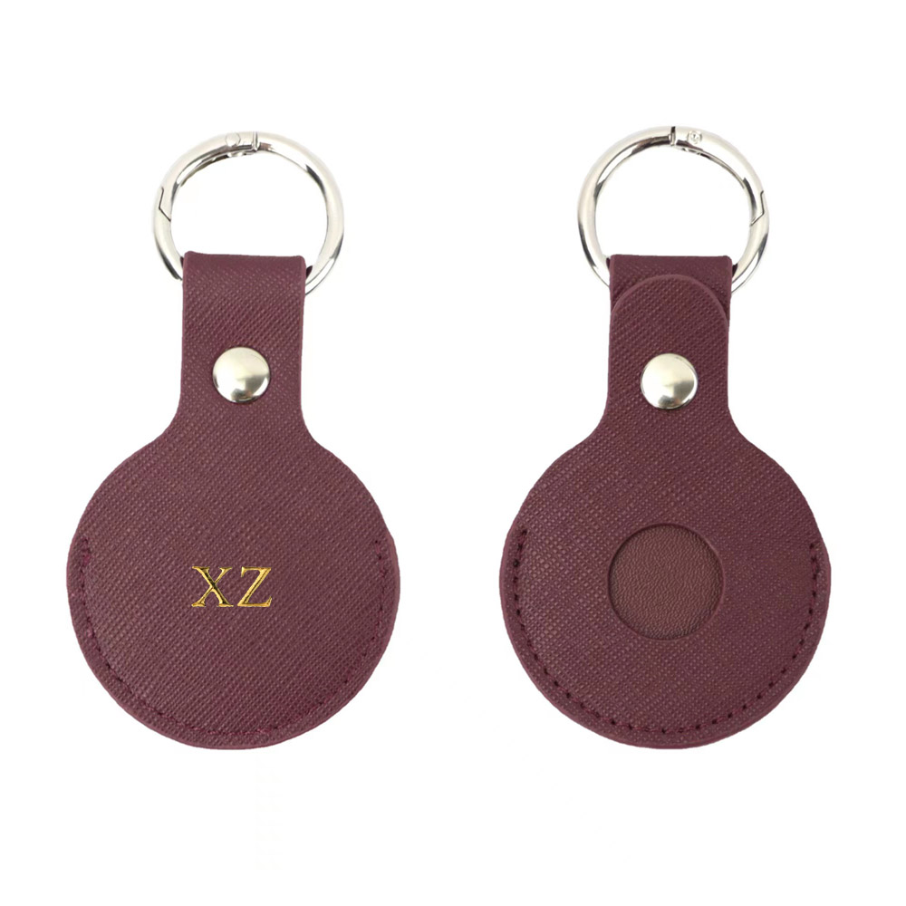 Custom Gold initial letters Fo - Monogram Keychain Leather 评论和价格