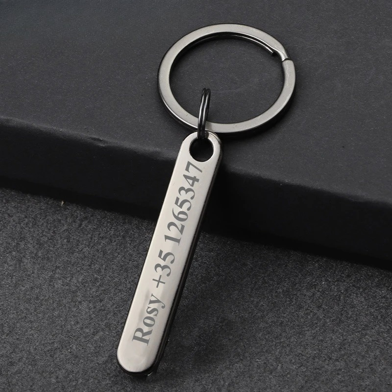 Custom Keychain with Free Engr - Initial Ring Custom 评论和价格