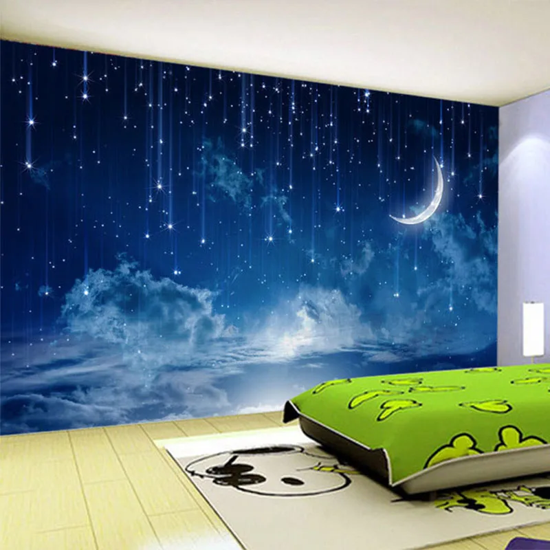 Mural Wallpaper Custom Blue Ni - Custom Night Sky 评论和价格