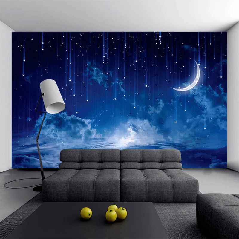 Mural Wallpaper Custom Blue Ni - Custom Night Sky 评论和价格