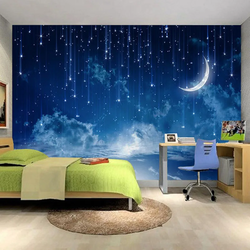 Mural Wallpaper Custom Blue Ni - Custom Night Sky 评论和价格