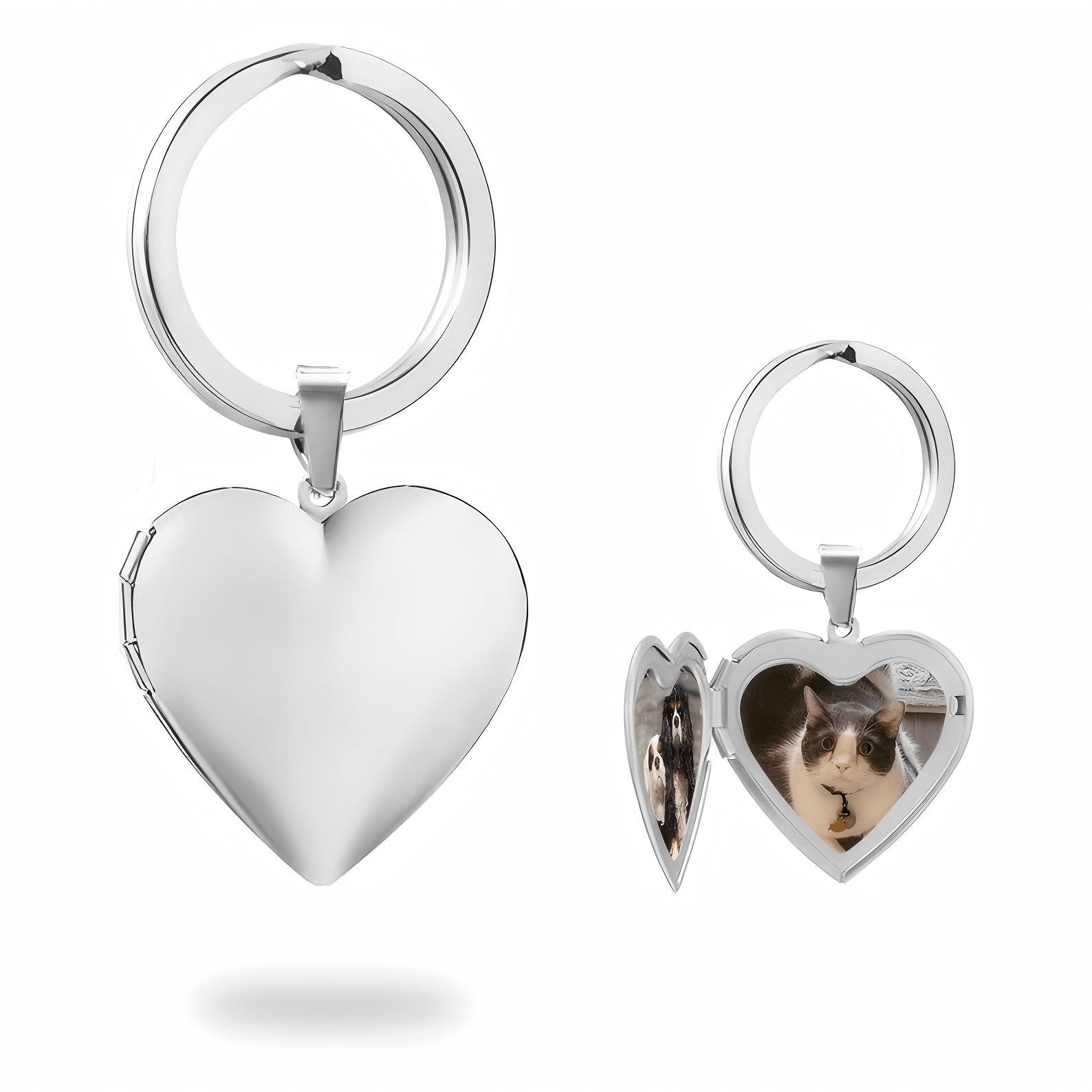 Custom 1/2 Photo Heart Frame L - Initial Ring Custom 评论和价格