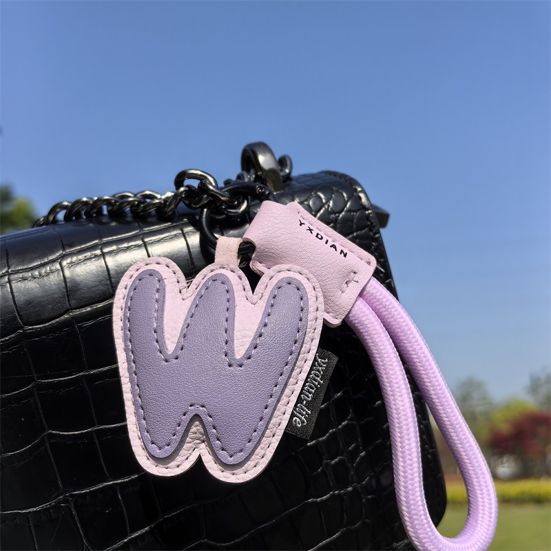 A To Z Leather Initials Keycha - Monogram Keychain Leather 评论和价格